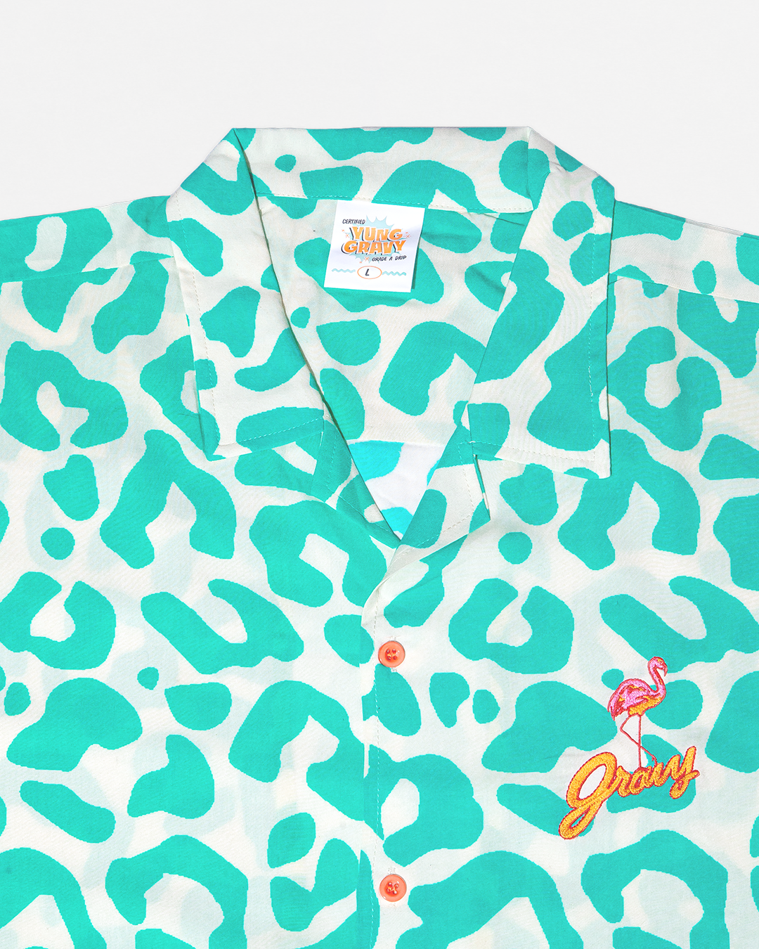Jungle Shirt - Cream n' Teal