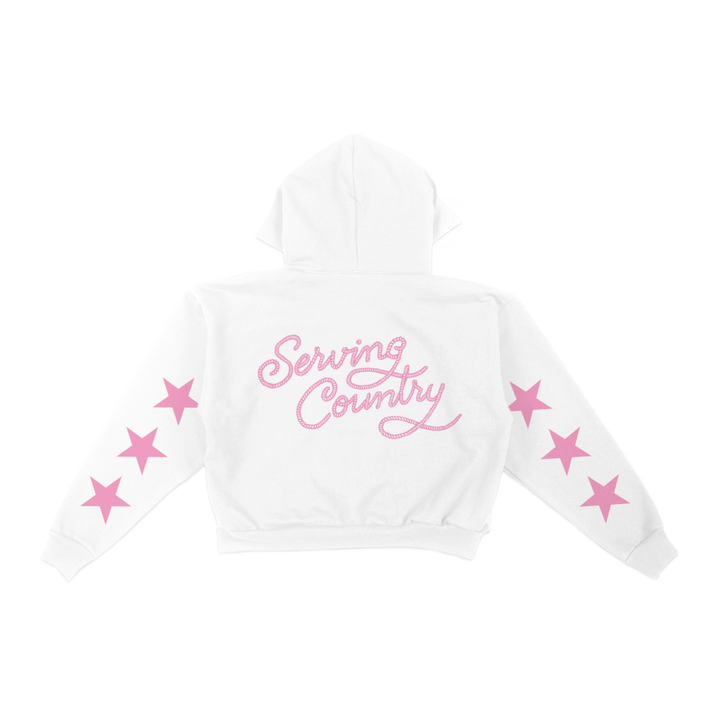 Serving Country Rodeo Cropped Hoodie