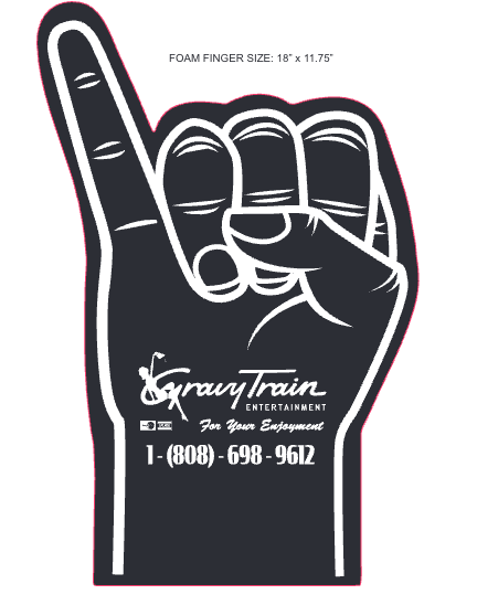 Pinky's Up Foam Finger